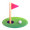 flag in hole